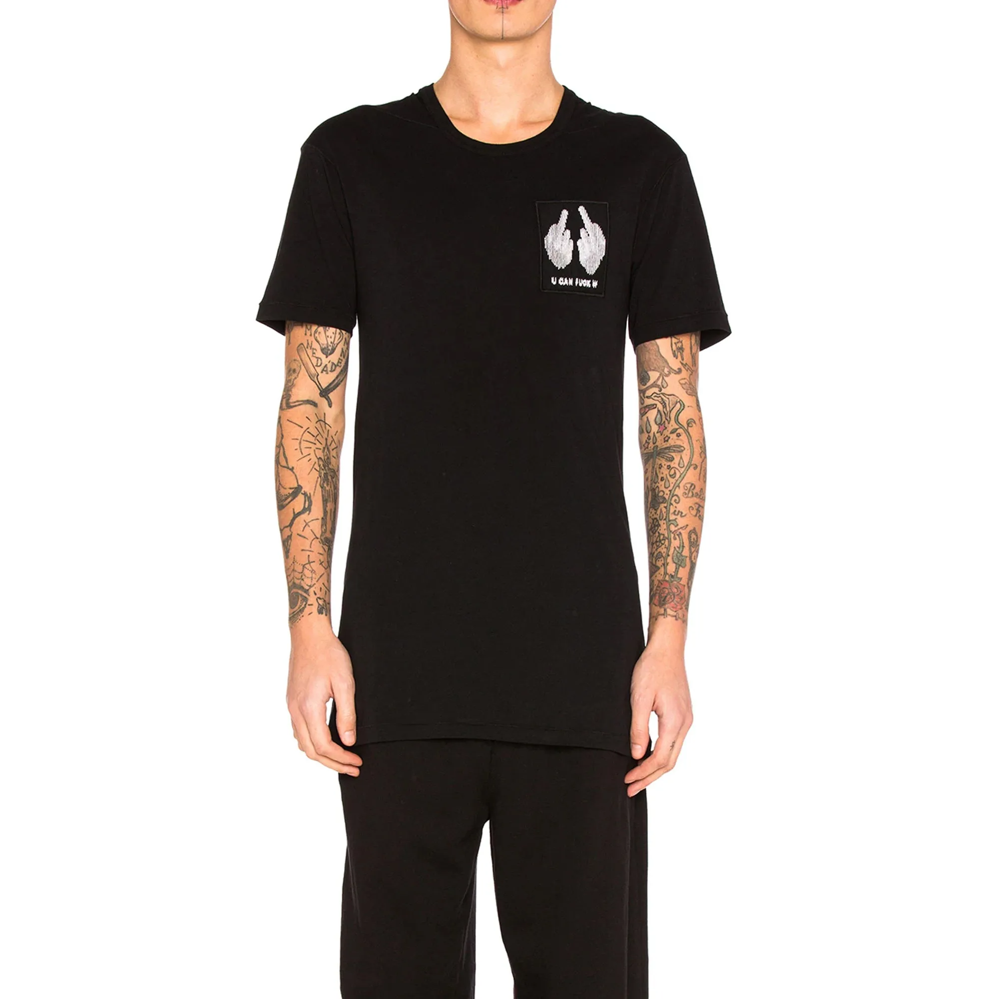 11 by Boris Bidjan Saberi Black Dye Tee