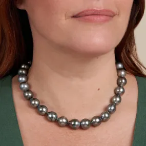 13.0-14.4 mm AA /AAA Tahitian Drop Pearl Necklace