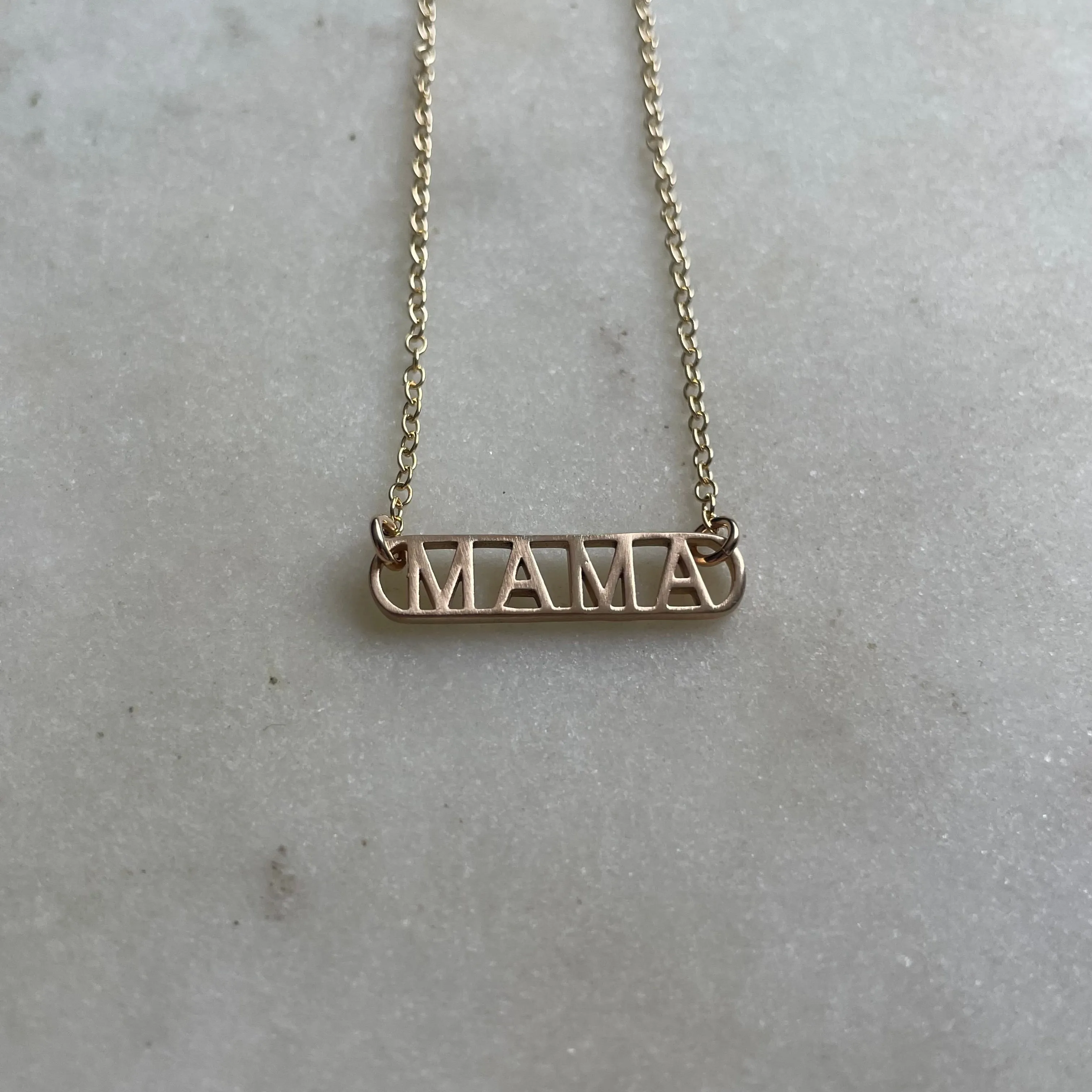 14K GOLD MAMA PENDANT