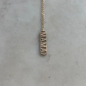 14K GOLD MAMA PENDANT