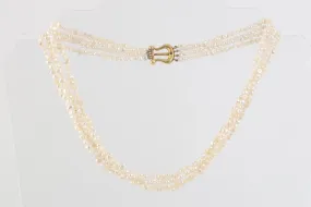 17.5" Tiffany and Co. 18k Yellow Gold Paloma Picasso Pearl Necklace (29.90g.)