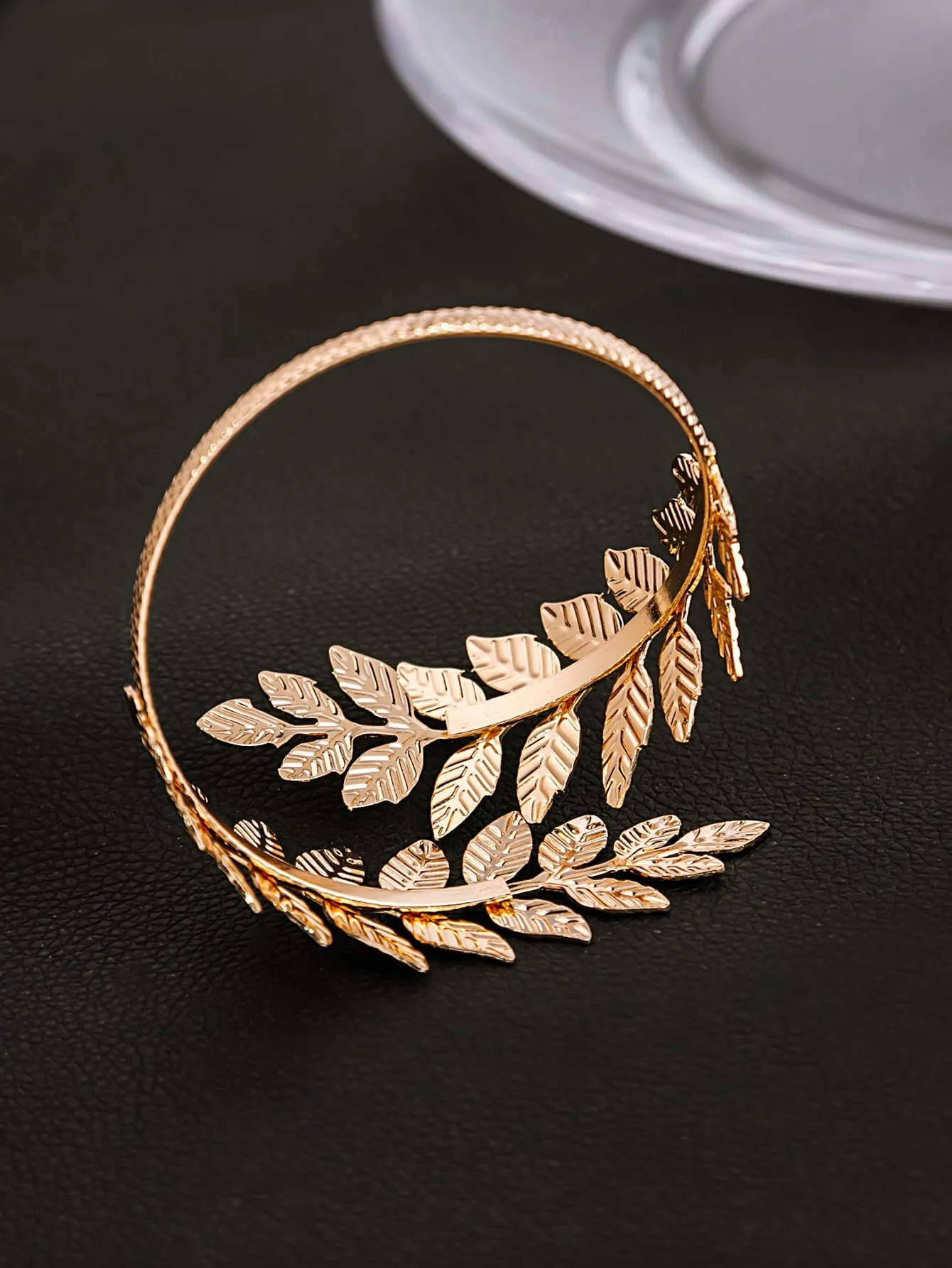 1pc Creative Leaf Design Arm Cuff For Women For Daily Decoration