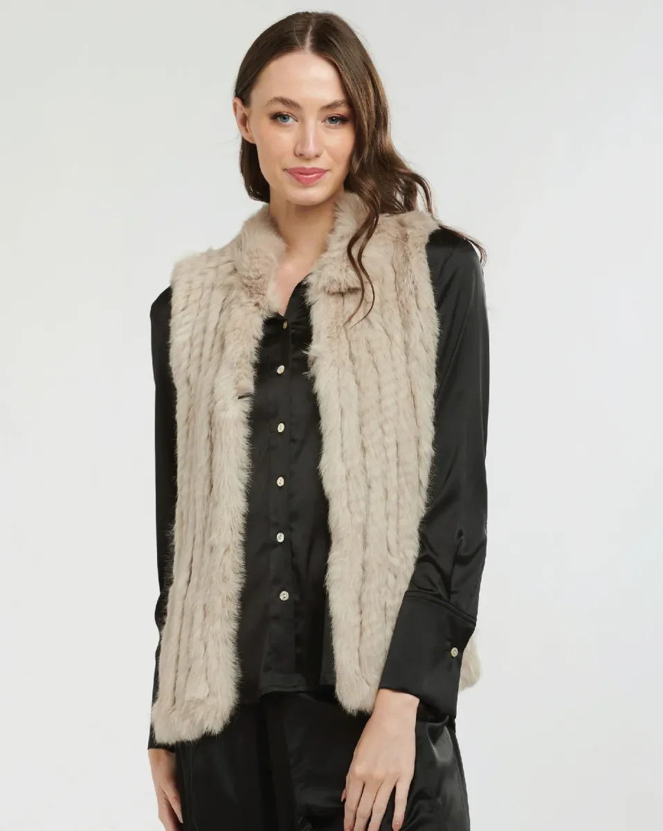 365 Days Fur Vest - Stone