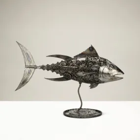 39 Tuna Fish Recycled Metal Art Sculpture