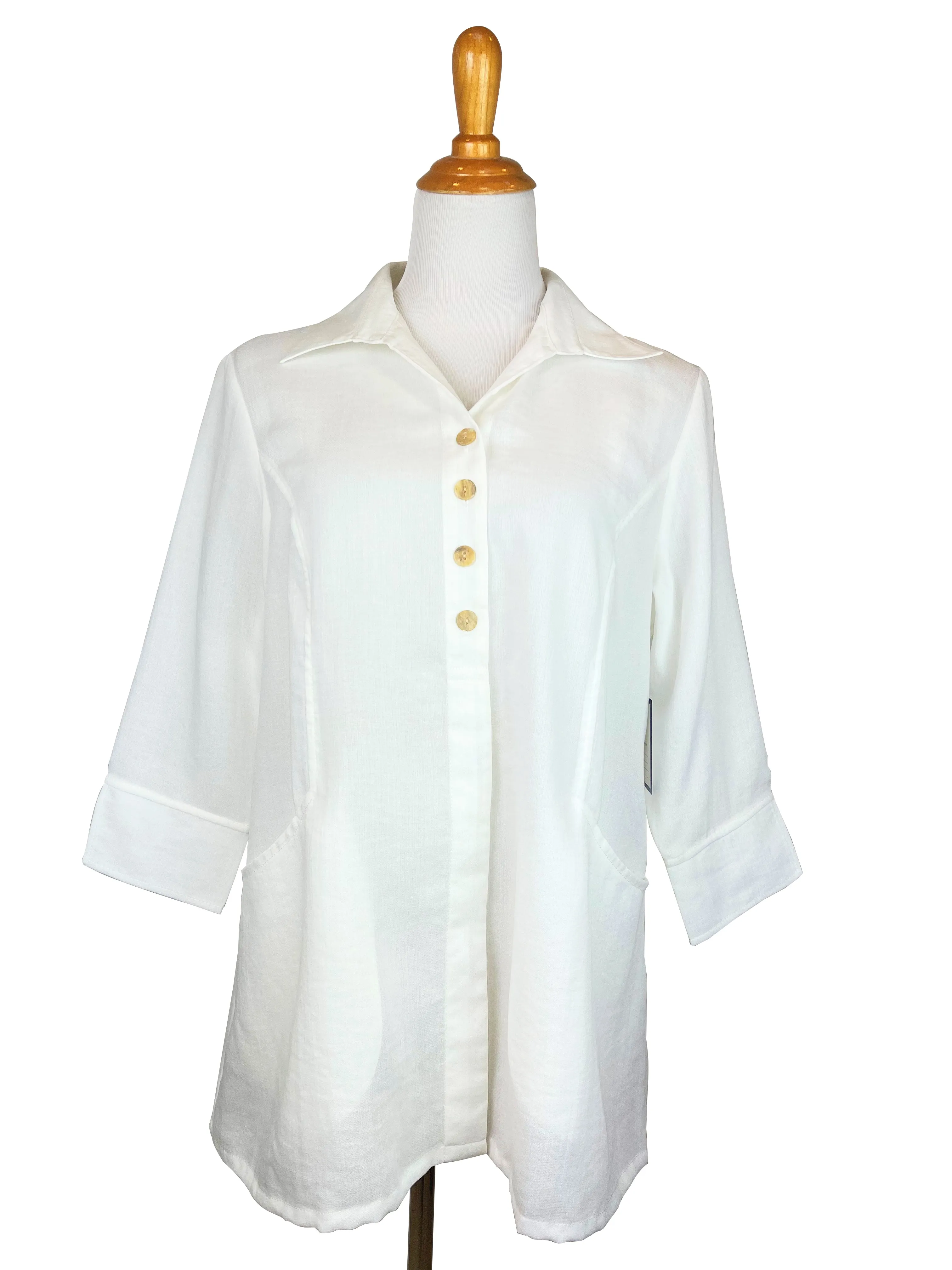 AA267 - Scoop Pocket Linen Shirt