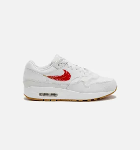 Air Max 1 The Bay Mens Lifestyle Shoe - White/Red