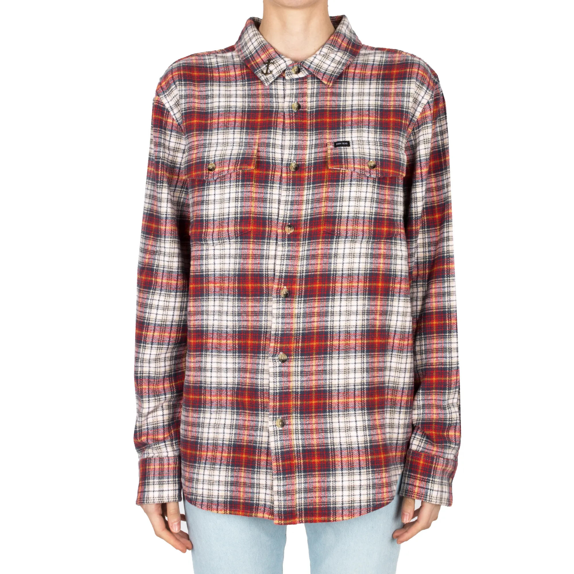 Andes Ls Shirt - Navy/Red