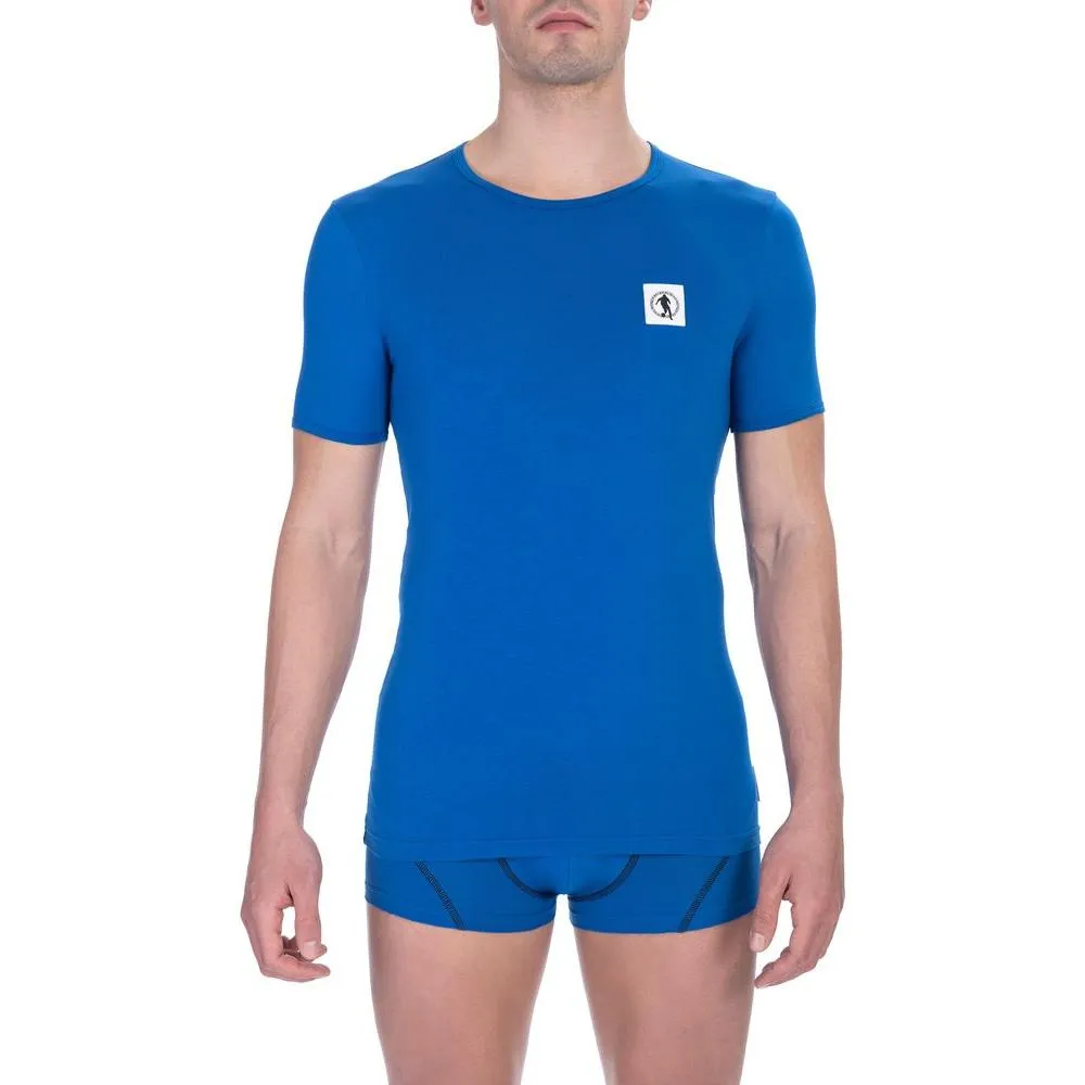 Bikkembergs Blue Cotton Men T-Shirt