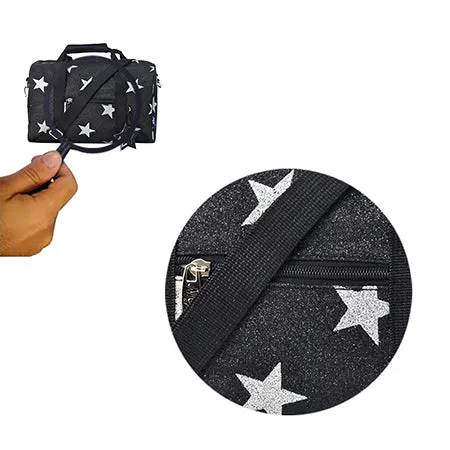 Black Mini Glitter Super Star NGIL Duffel Bag