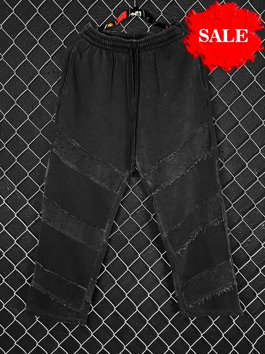 BLACK PATCHED JOGGER