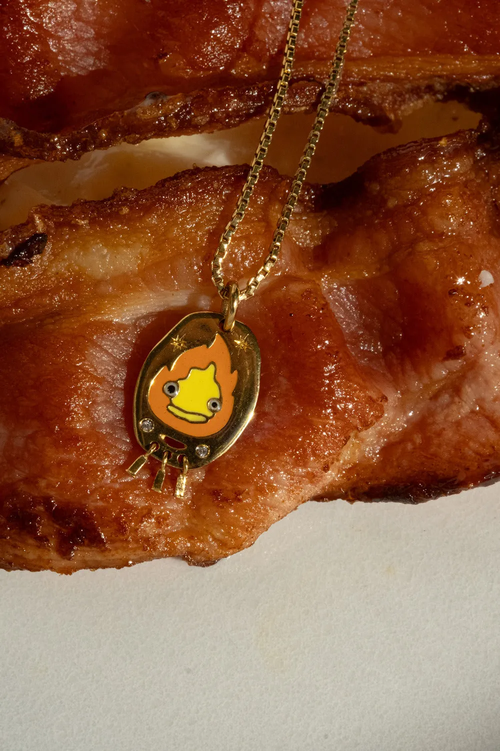 Calcifer Windchime Necklace (PRE-ORDER)