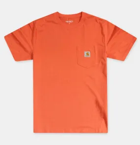 Carhartt WIP Pocket T-Shirt in Shrimp