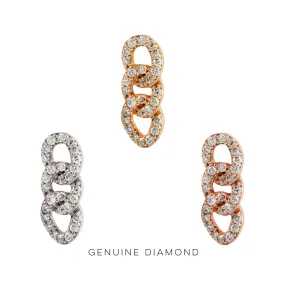 Chainlink - Genuine Diamond - Threadless End