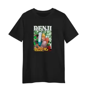 Chainsaw Man Denji T-shirt Japanese Anime Manga Adult Tee