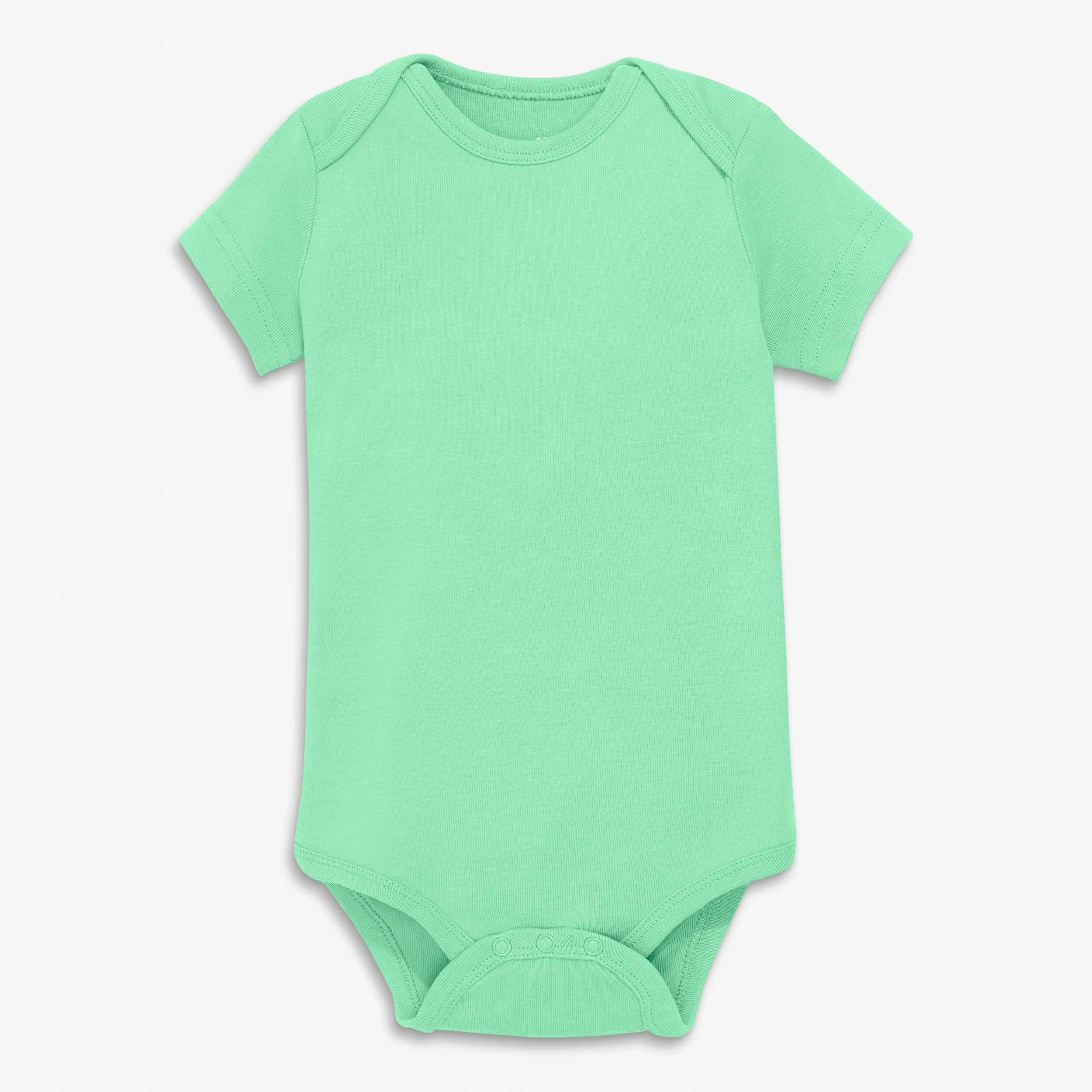 Clearance Organic Short Sleeve Babysuit in seasonal colors