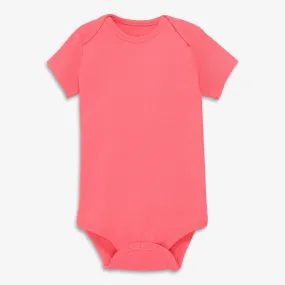 Clearance Organic Short Sleeve Babysuit in seasonal colors