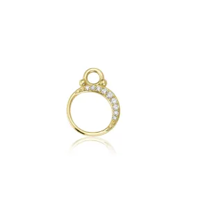 Diamond Crescent Moon Charm