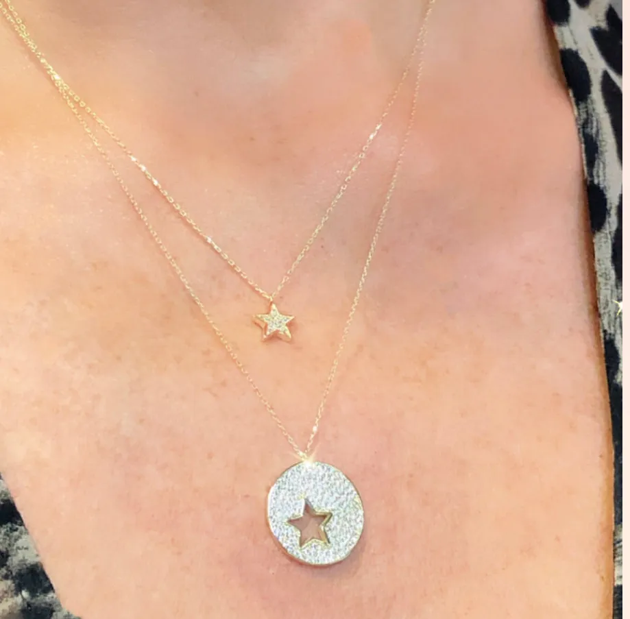 Double stars necklace