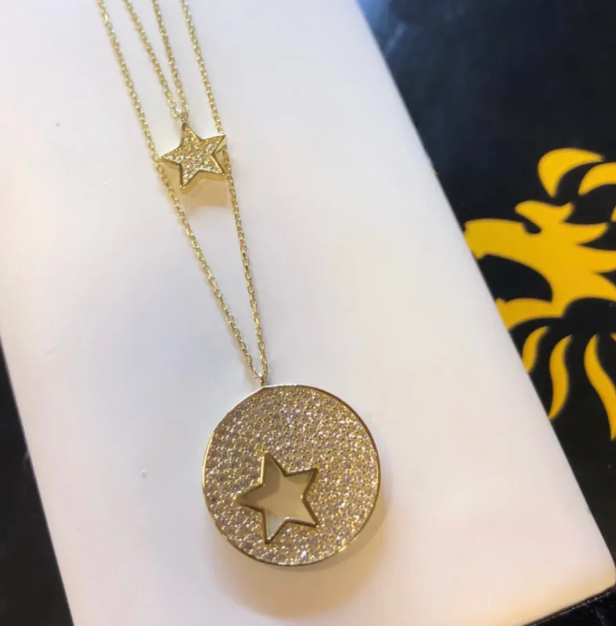 Double stars necklace