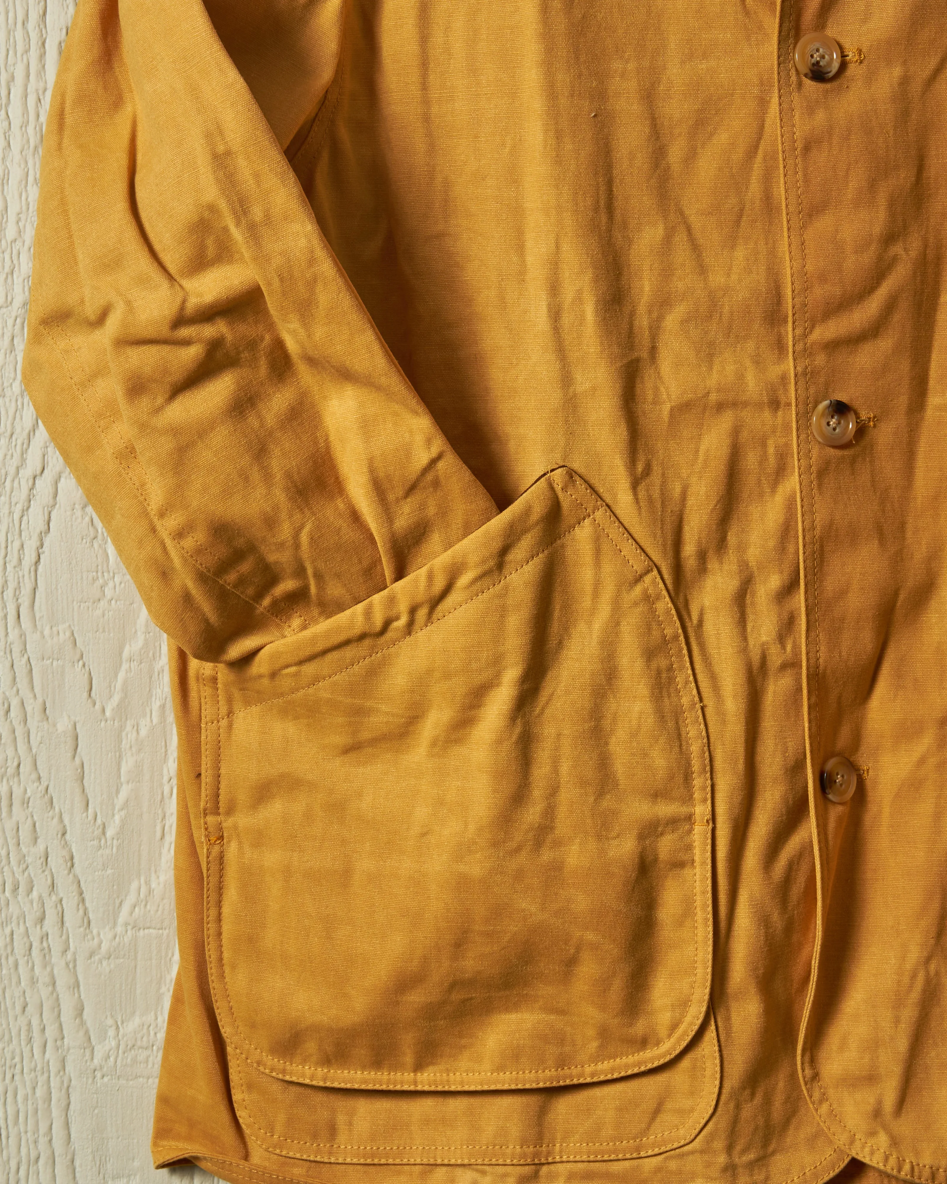 Gamekeeper Jacket in Goldenrod Waxed Canvas