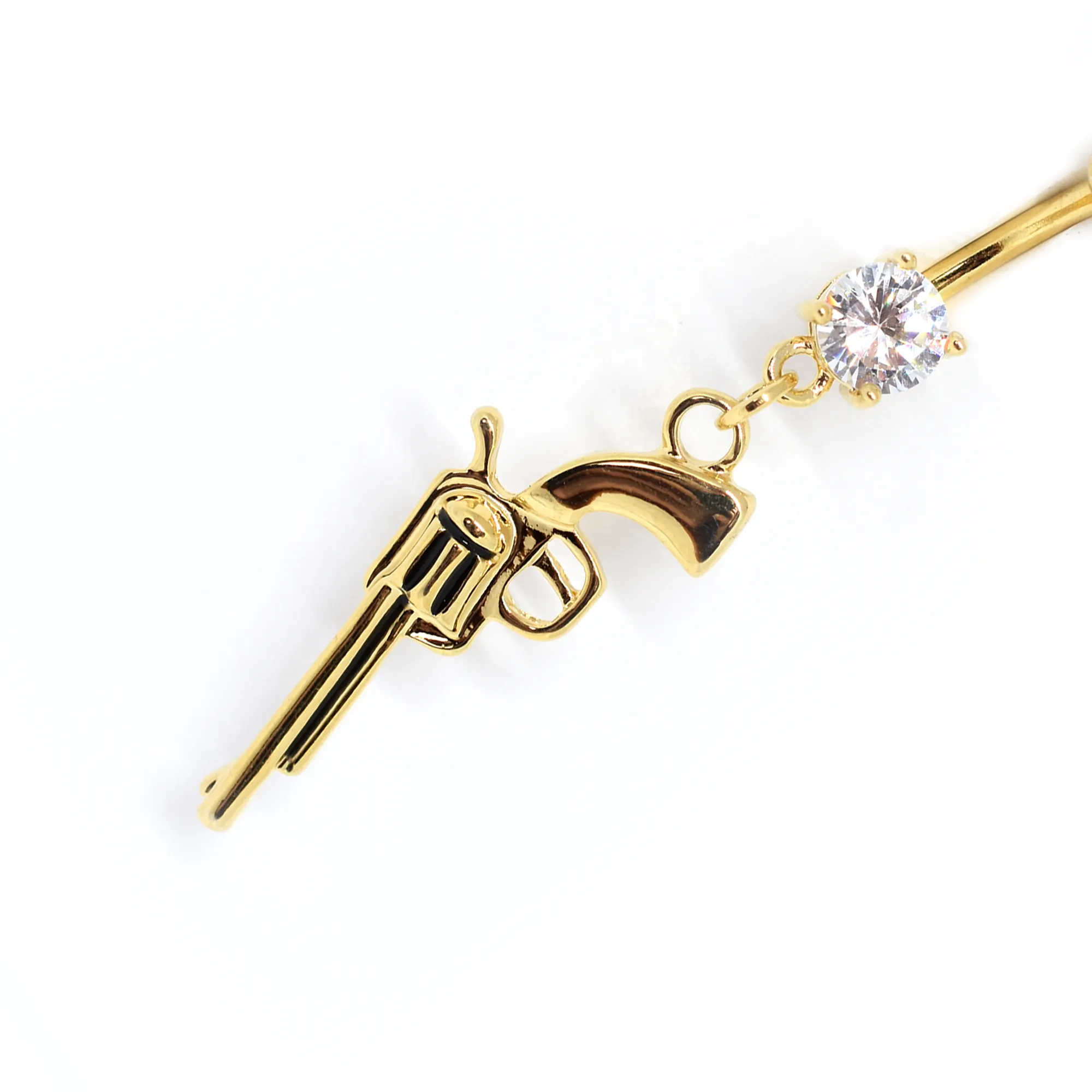 Gun Belly Ring