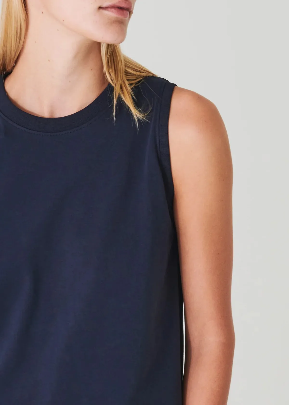 ICONIC BOYFRIEND FIT TANK (MIDNIGHT) - PATRICK ASSARAF