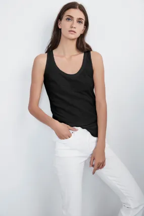 JEN CITY SLUB TANK (BLACK) - VELVET