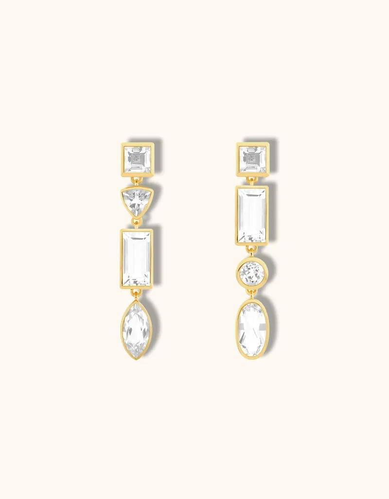 Joia - White Quartz Earrings