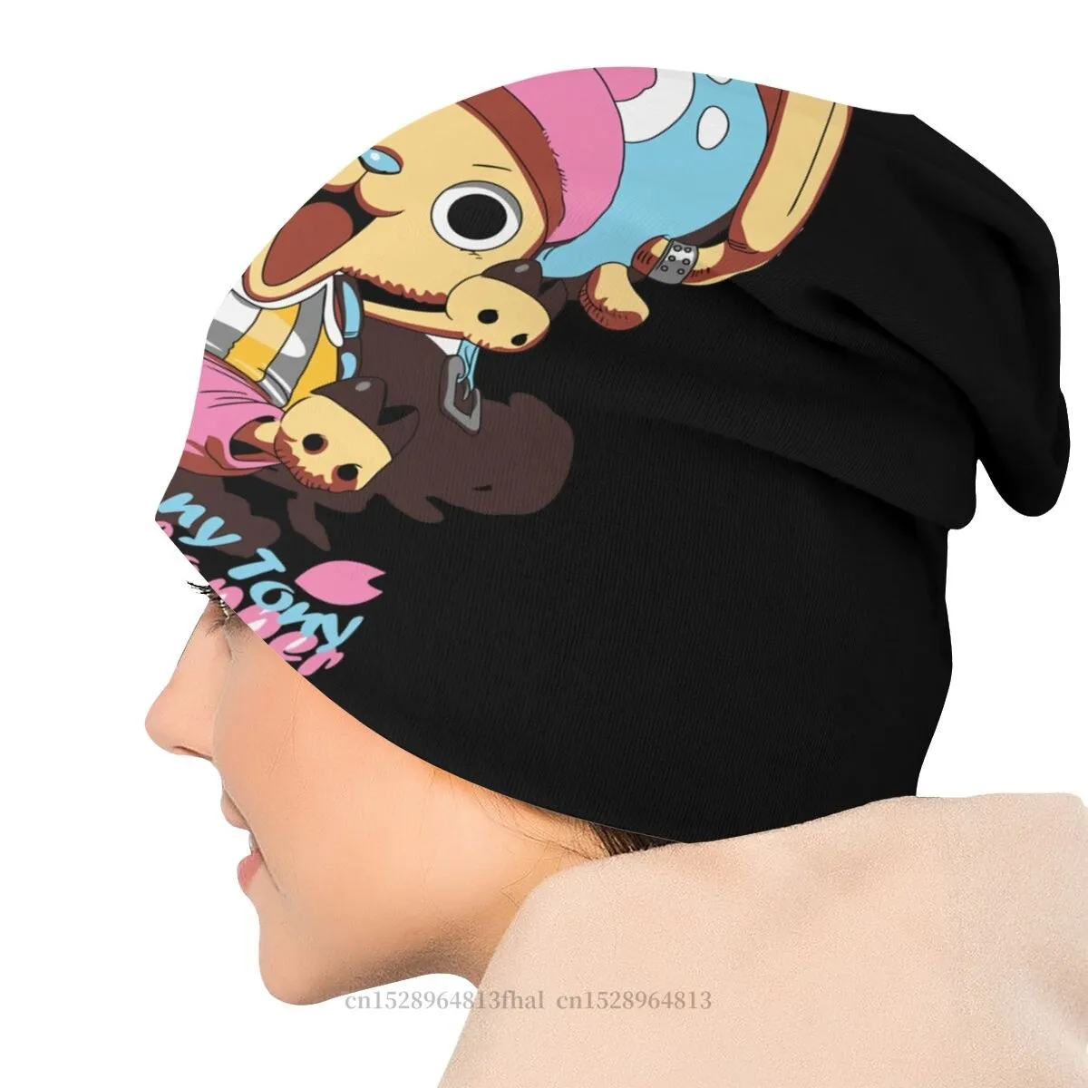 Kawaii One Piece Bonnet Hats Tony Tony Chopper Candy Lover Hito Hito No Mi Street Skullies Beanies