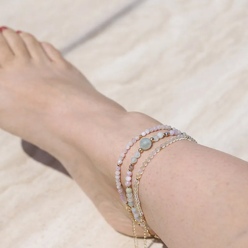 Kunzite Luxury Anklet