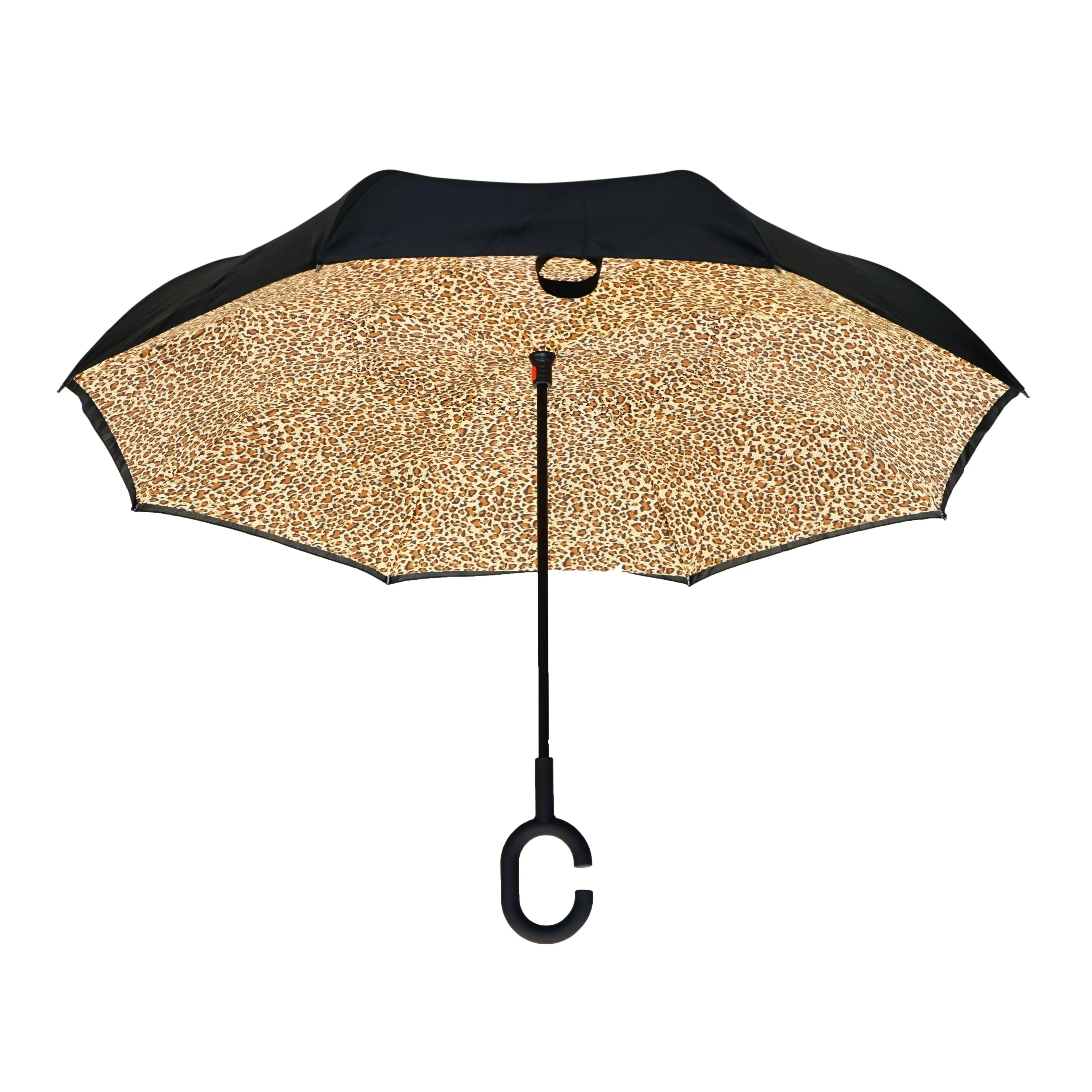 Leopard Inverted Umbrella by Topsy Turvy