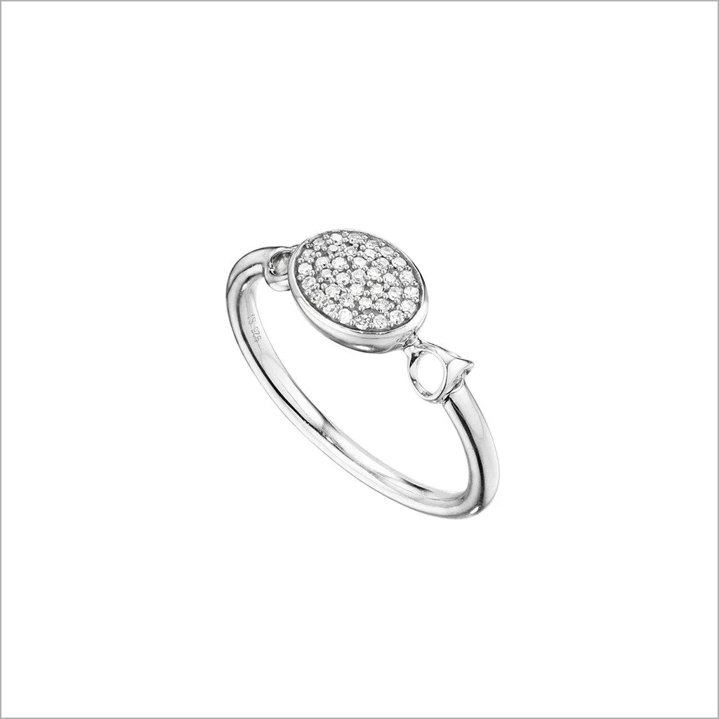 Lolita Diamond Ring in Sterling Silver