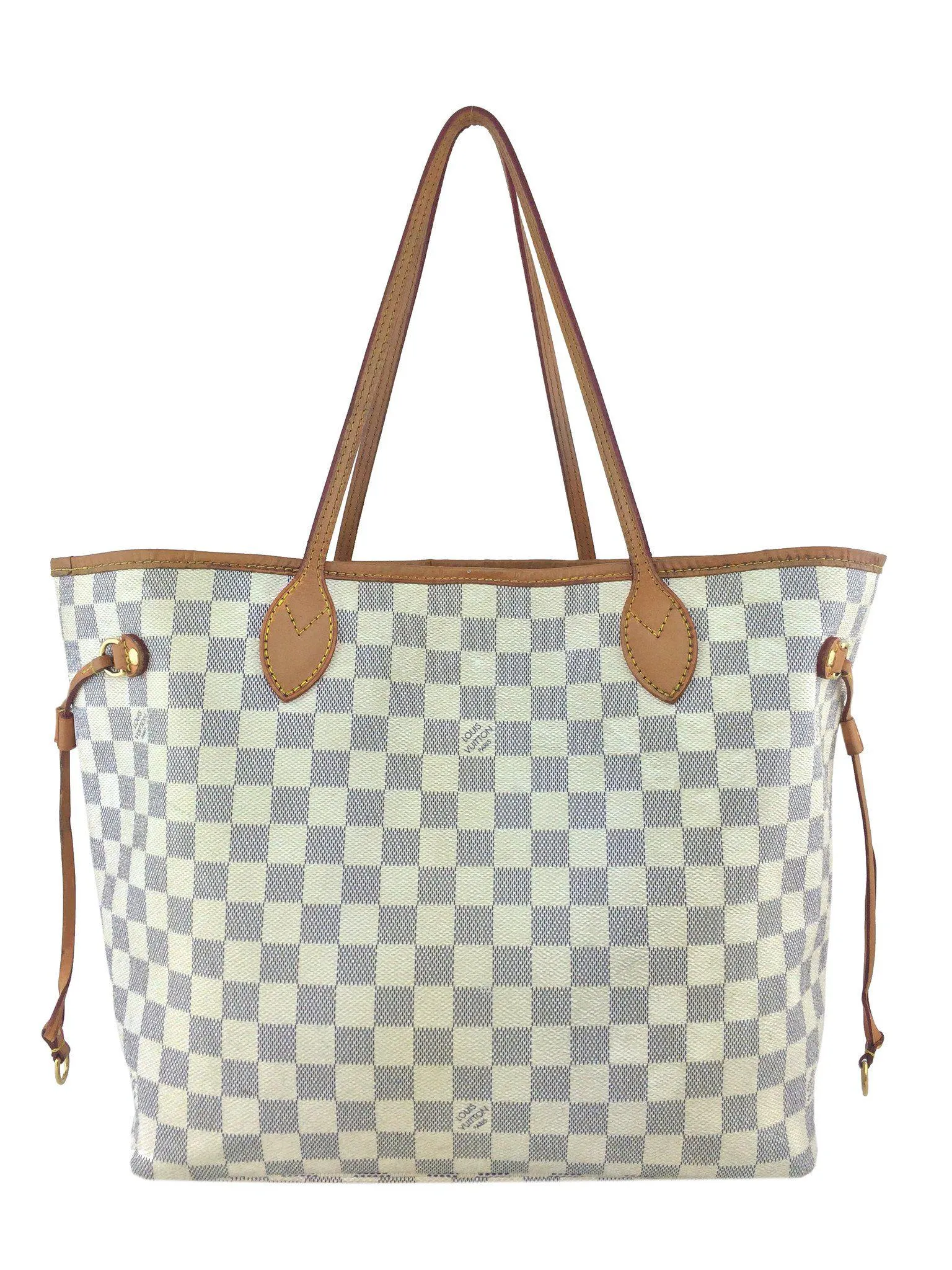 Louis Vuitton Damier Azur Neverfull MM Tote Bag