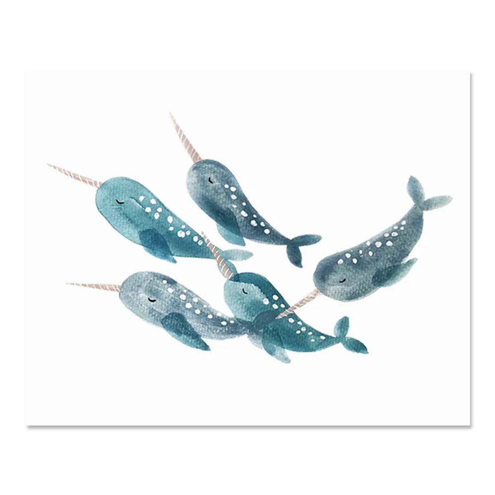 Narwhal Landscape Bath Mat