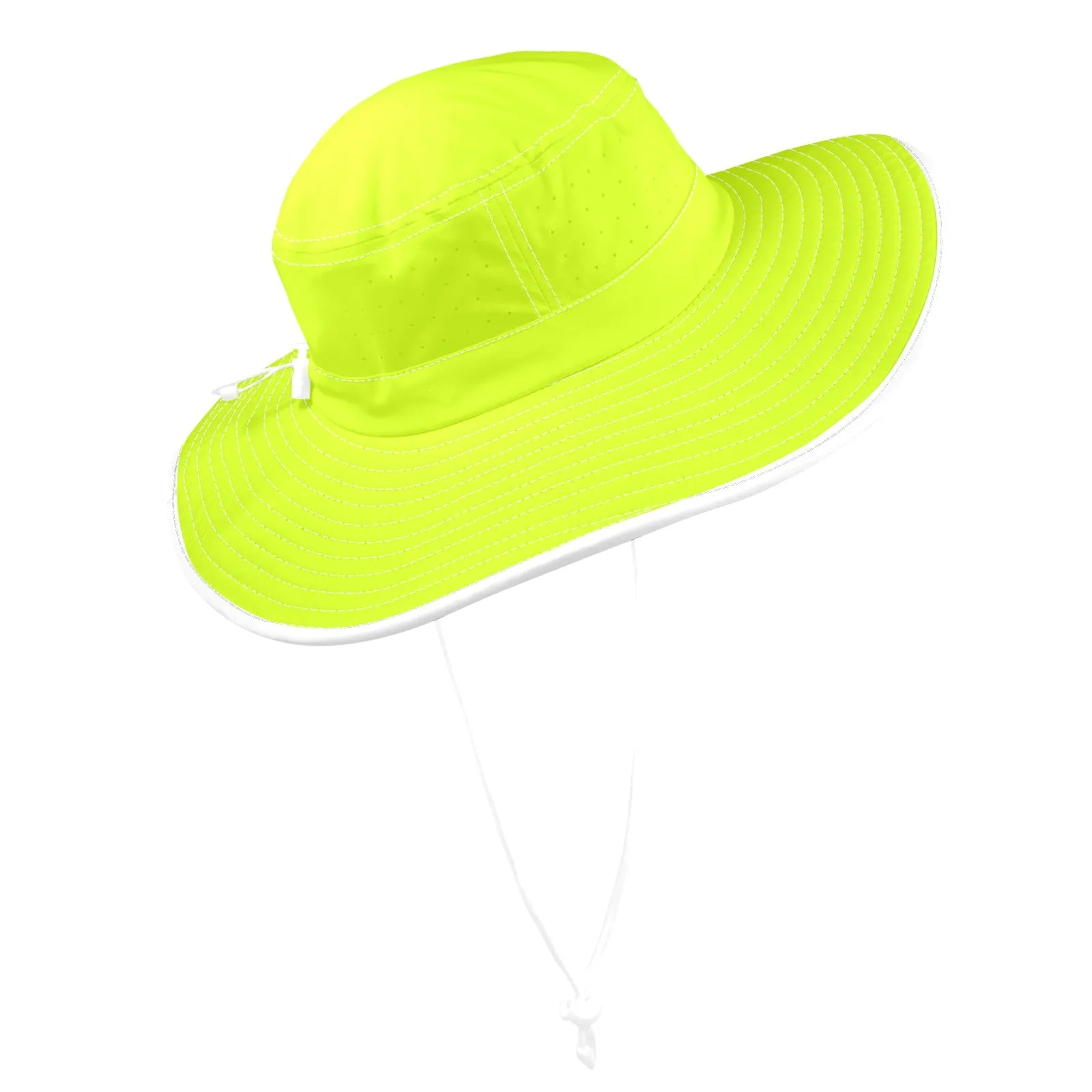 NEON GREEN Wide Brim Bucket Hat