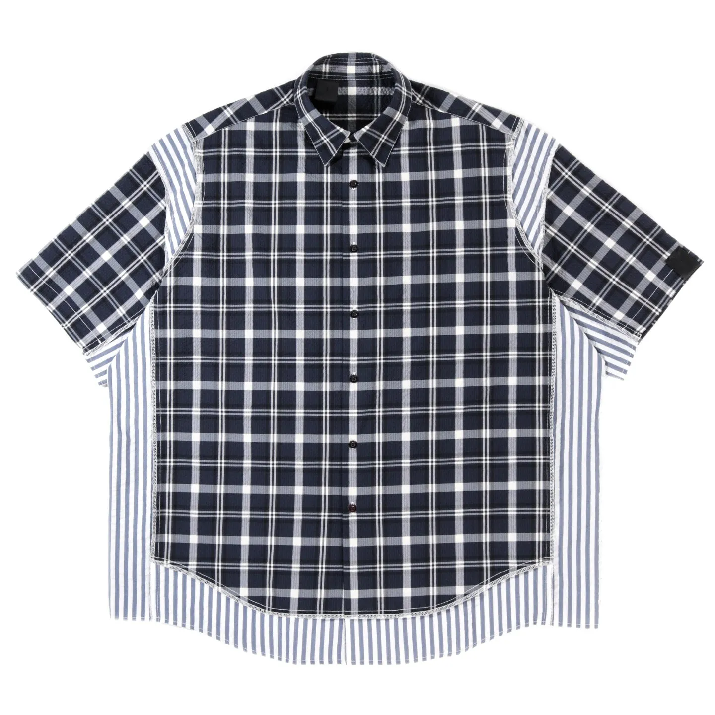 N.HOOLYWOOD 2241-SH53 SHORTSLEEVE SHIRT NAVY CHECK MIX