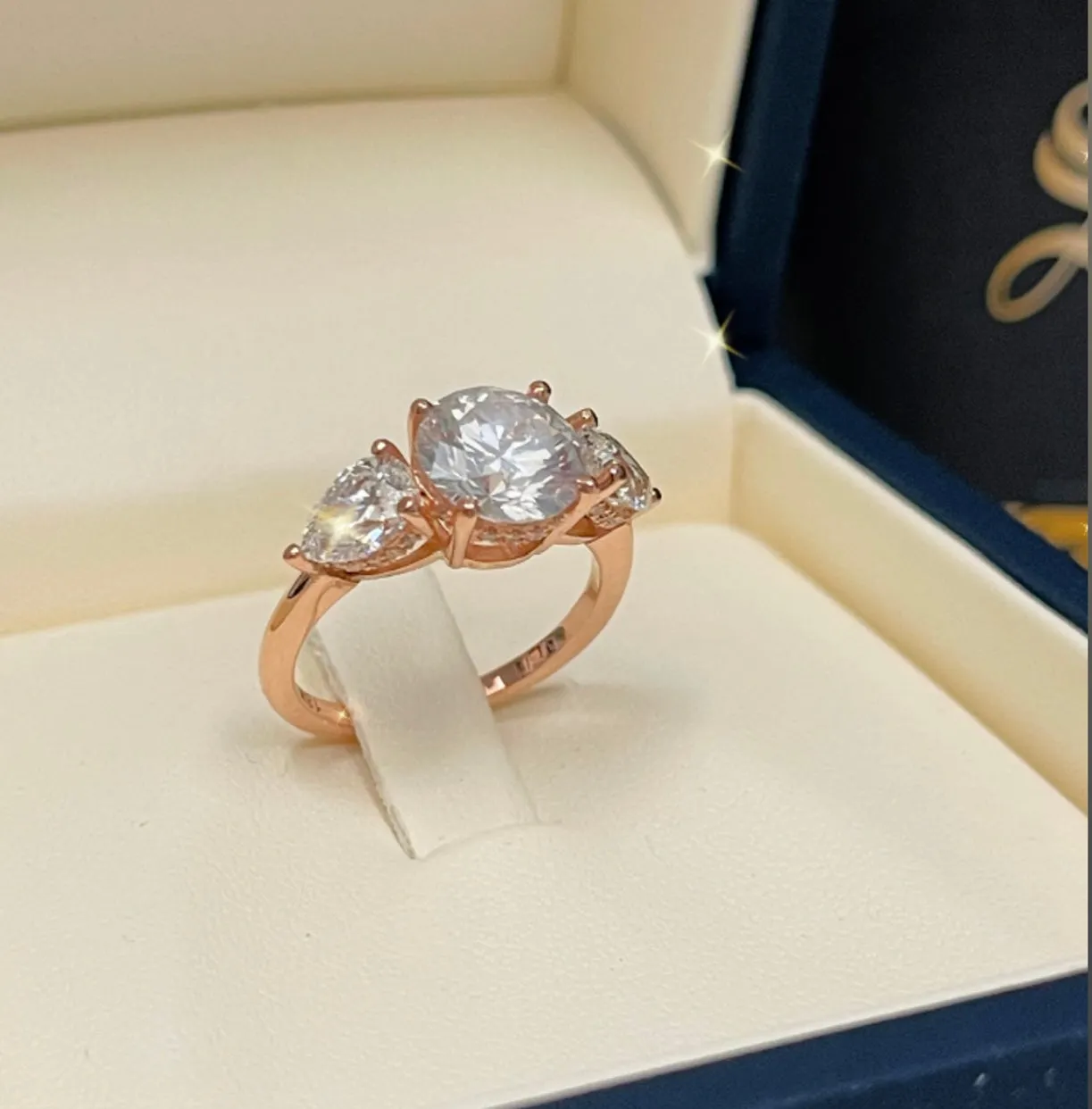 Rose gold engagement ring ZER057