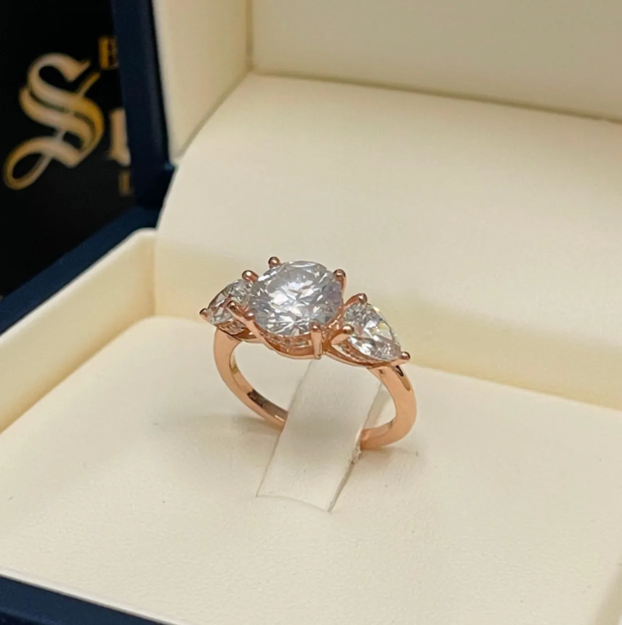 Rose gold engagement ring ZER057