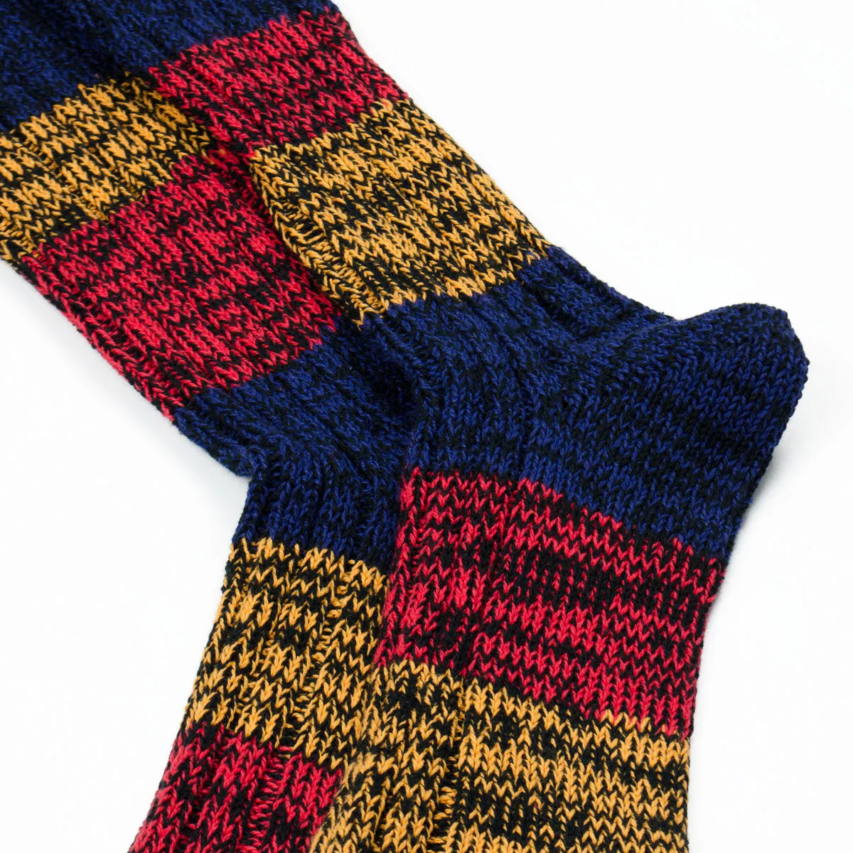 RoToTo - Mixture Socks - Blue/Red/Orange