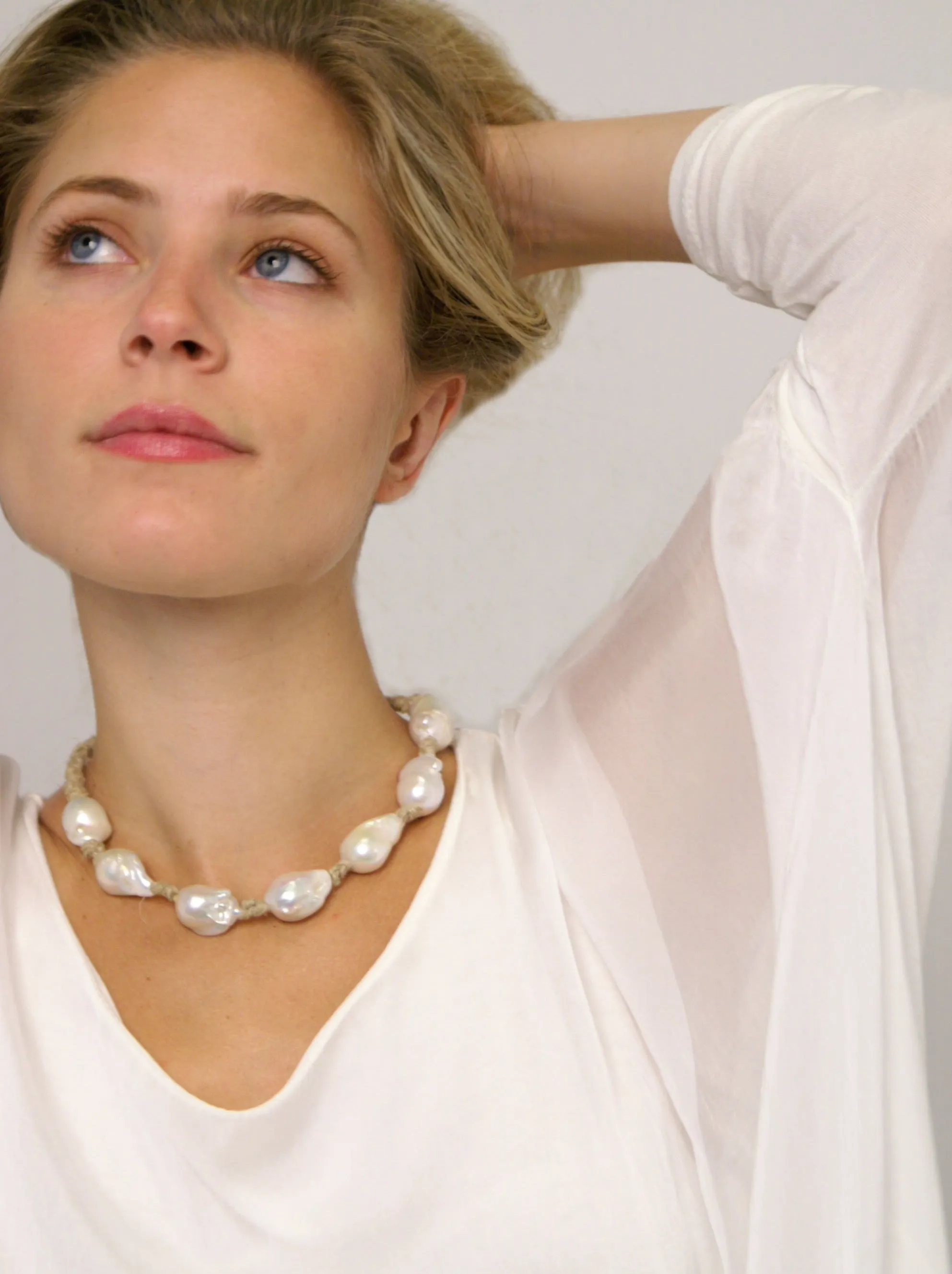 Sabrina Necklace — Chunky Baroque Pearls