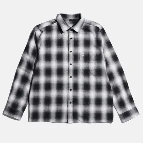 Sex Hippies Shadow Plaid Flannel Shirt White / Black