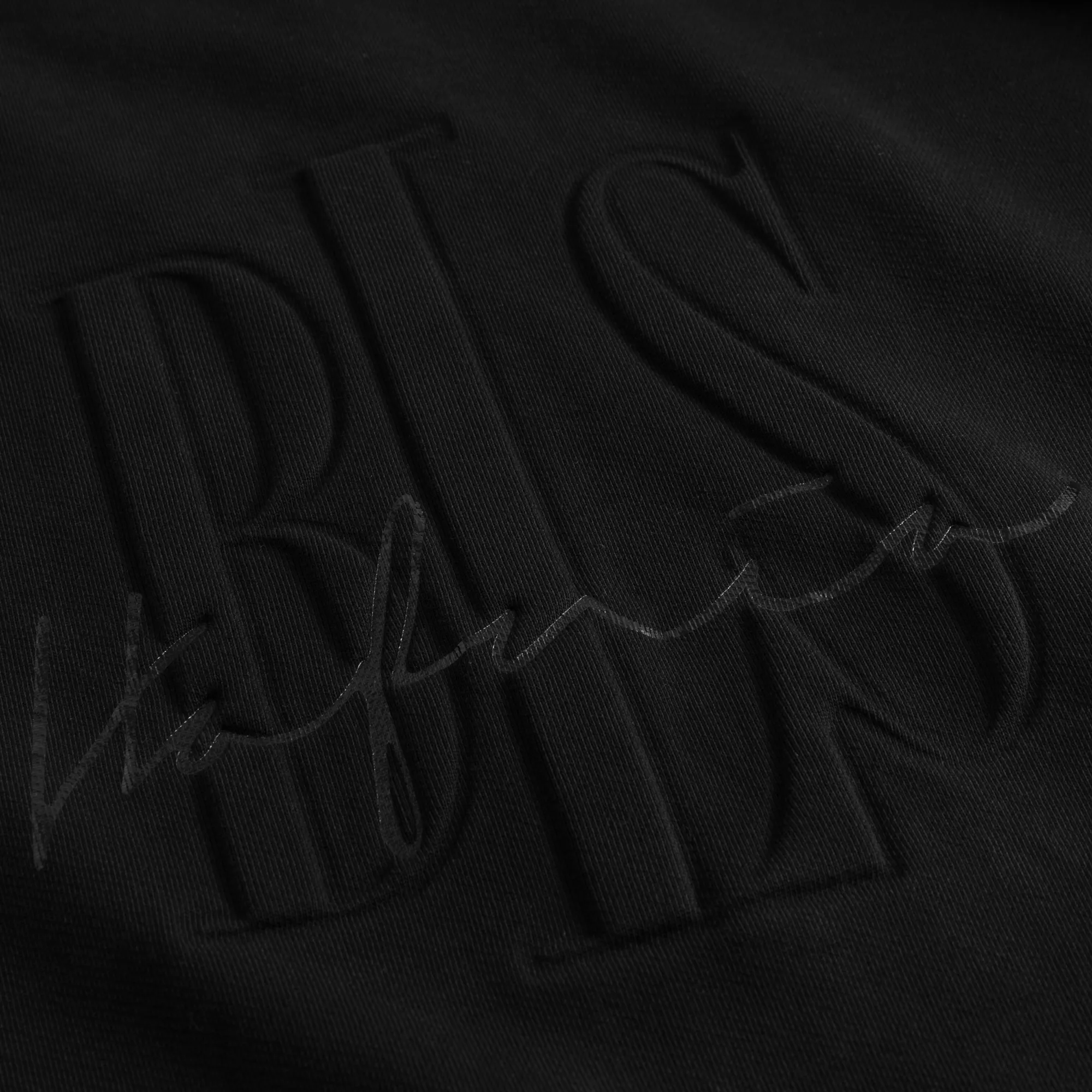 Signature Embossed Crewneck - Black