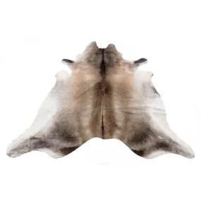 Silver Beige - Beige & White Coloured Large Premium Cowhide Rug