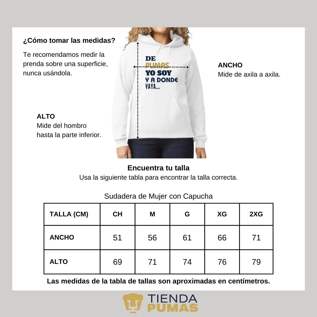 Sudadera Mujer Pumas UNAM voy