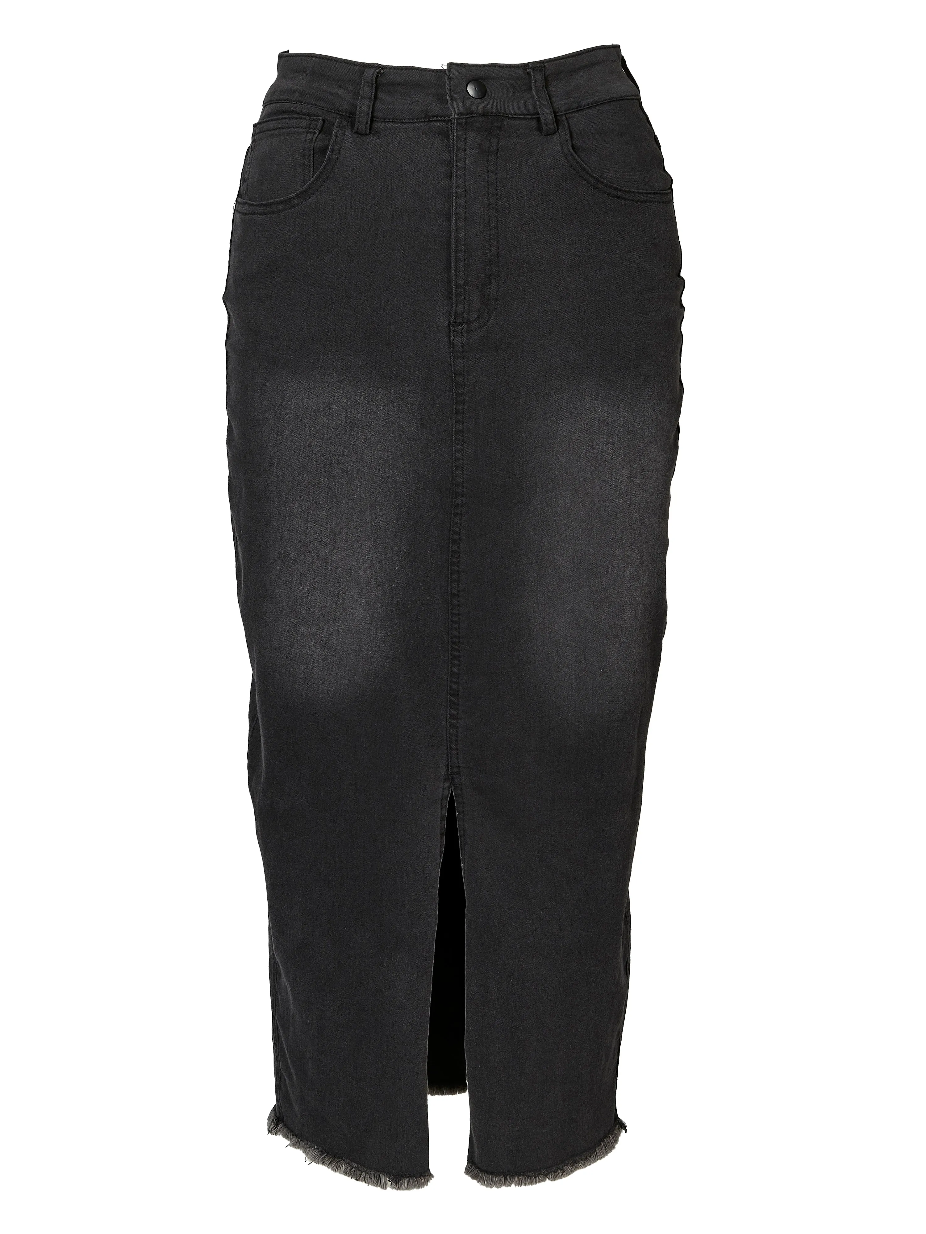 TAIA Jeansrock - Black Denim