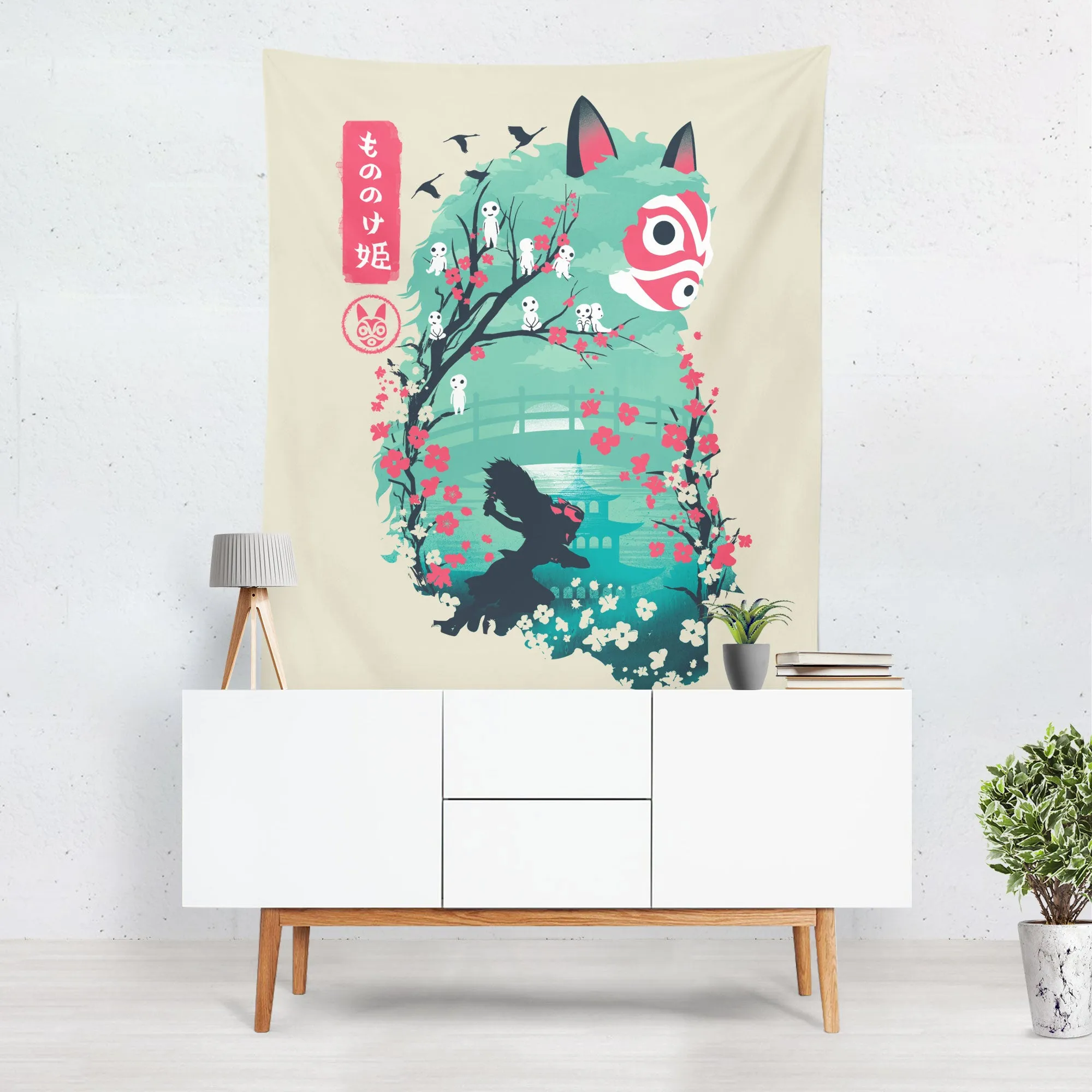 Ukiyo Princess Tapestry