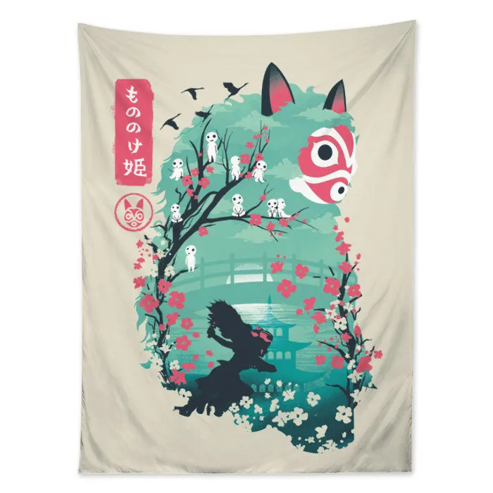 Ukiyo Princess Tapestry