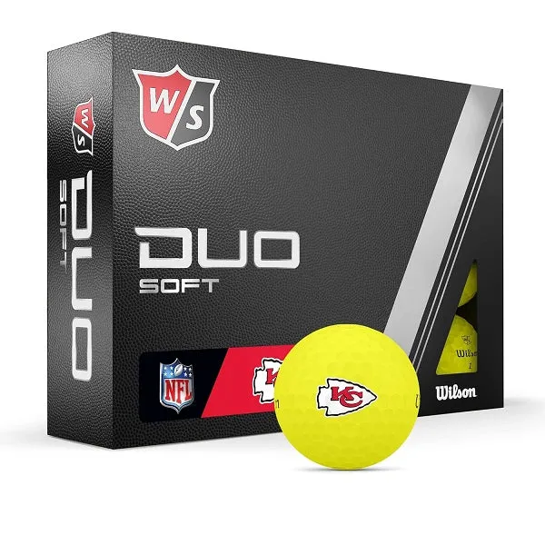 Wilson Staff Duo Optix NFL Team Licensed Golf Balls - Matte Yellow