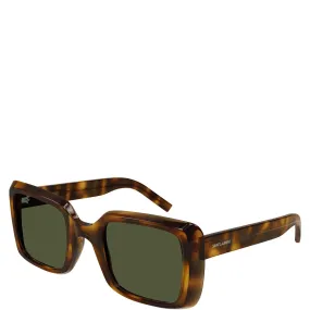 YSL SL497 Sunglasses, Havana